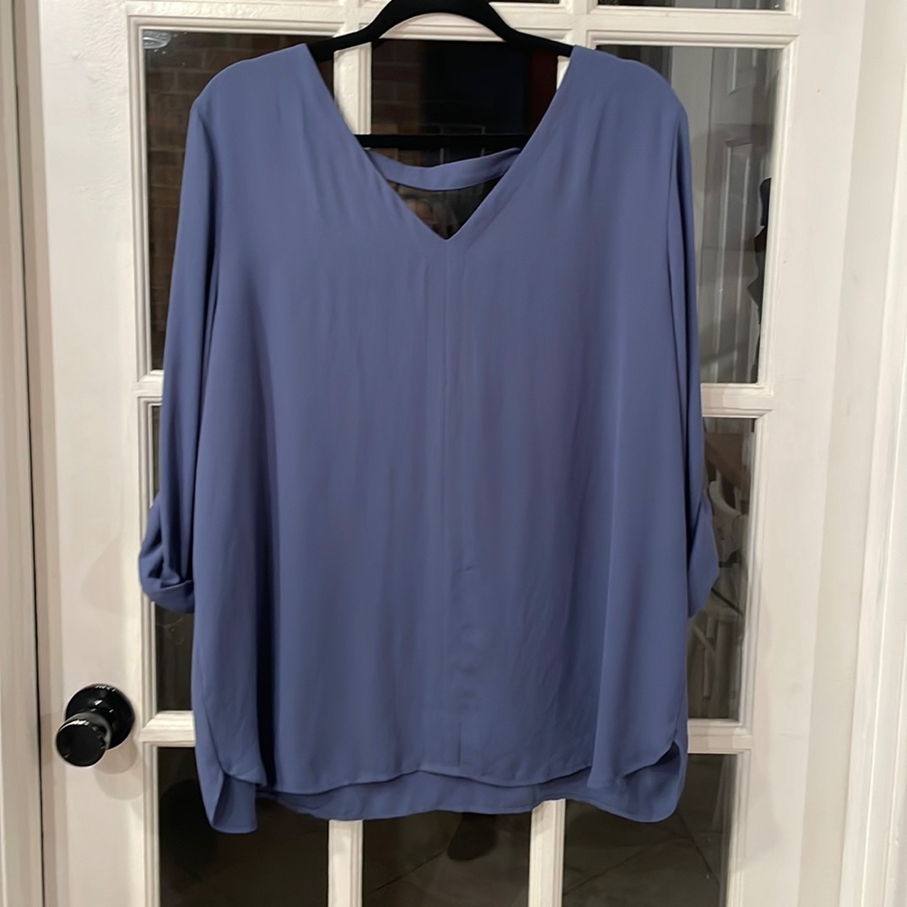 Loft Blue 3/4 Sleeve Blouse